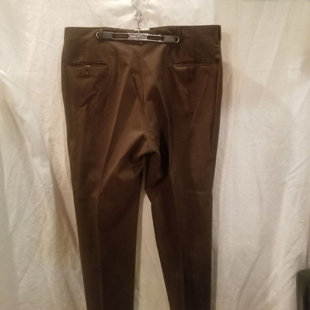 Vintage John Alexander Brown Wool Men's Slacks 38 Gem